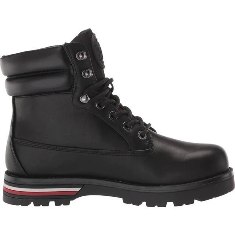New Women's Tommy Hilfiger Size 6‎ Melise Combat Black Ankle Lace Booties Casual